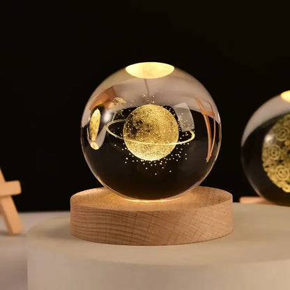 3D Crystal Ball Solar System Globe