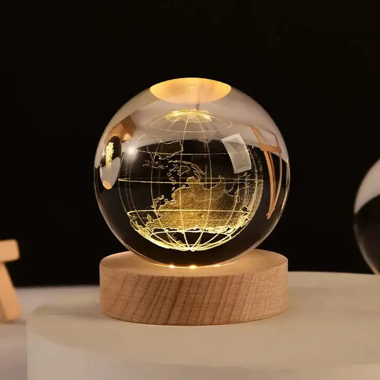 3D Crystal Ball Solar System Globe